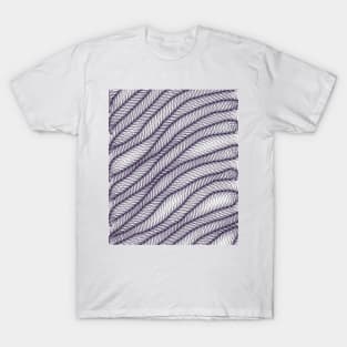 Feather pattern optical illusion T-Shirt